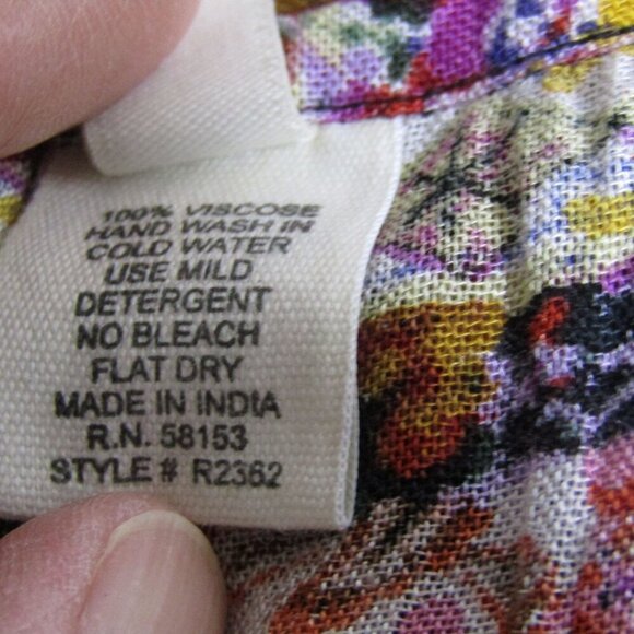 ANTHROPOLOGIE NWT Boho S Peasant Hippie India Gypsy Lace Floral Festival Top - Picture 10 of 11